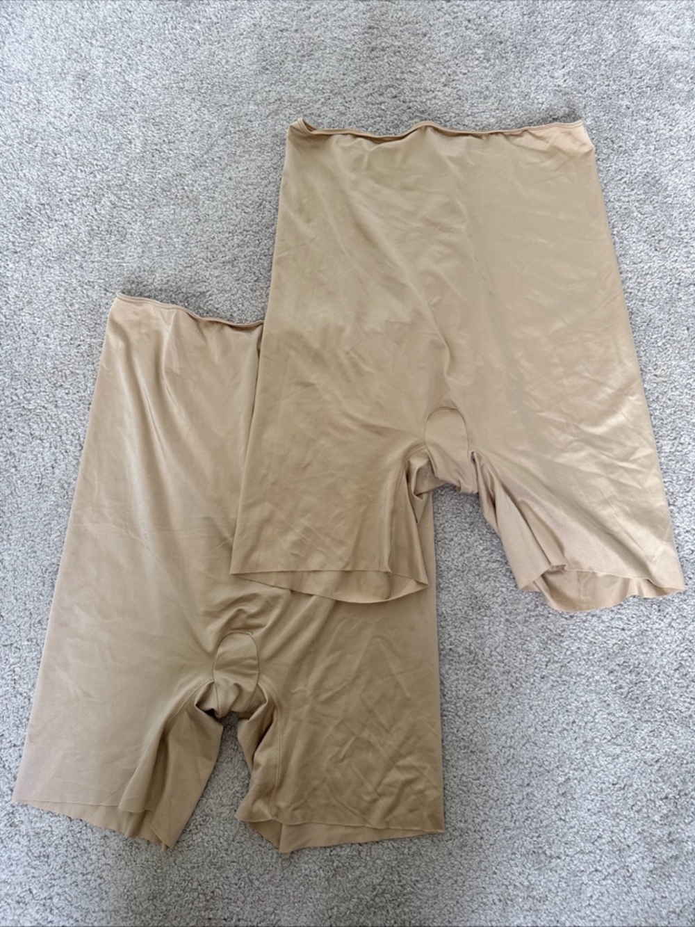 Lot of 2 Spanx Slimplicity High Waist Mid Thigh Shorts Smoothing Size 3XL